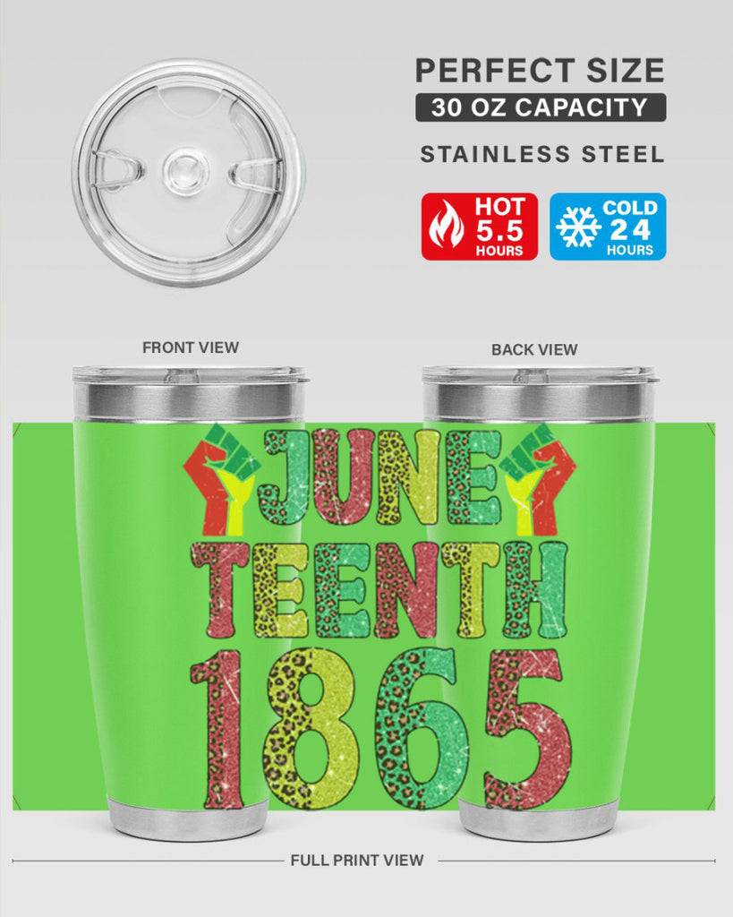 Fist Juneteenth Since 1865 Design Png 10#- Juneteenth- tumbler