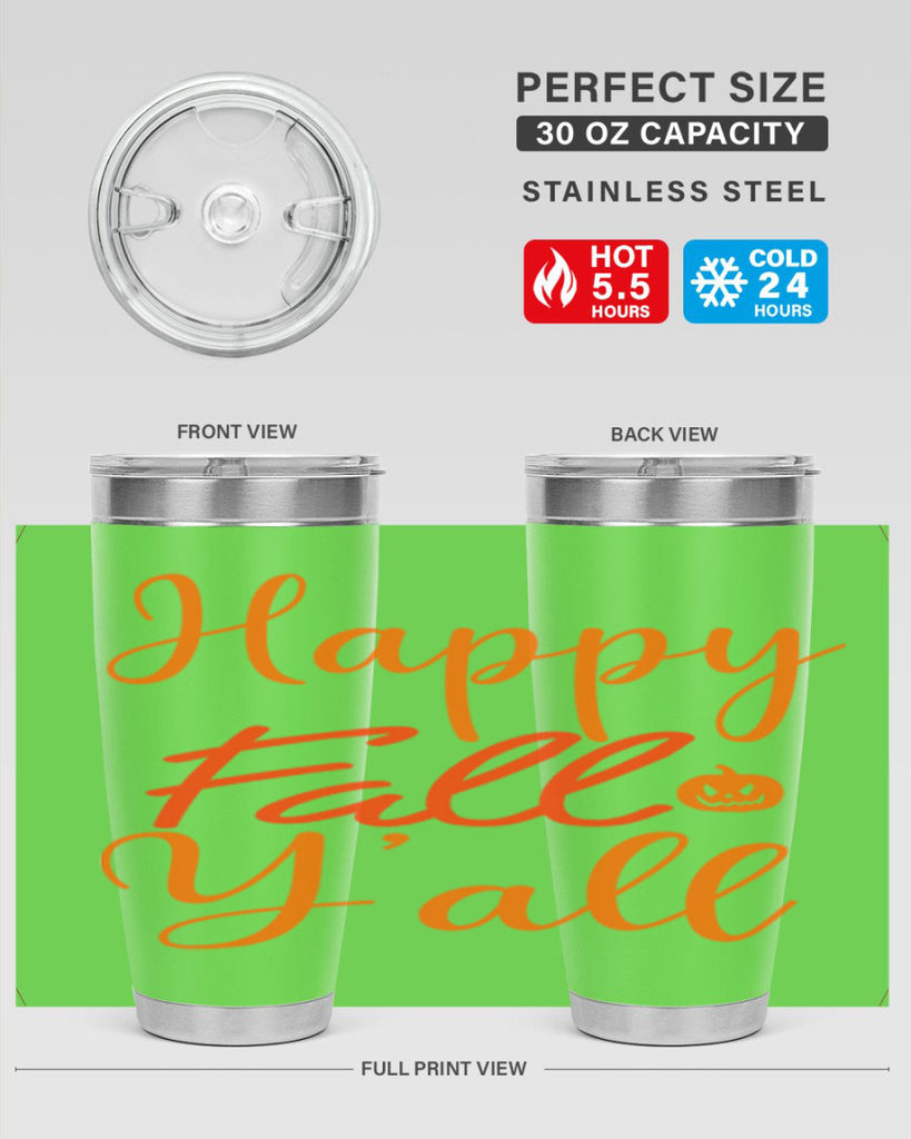 Happy Fall Yall Design 233#- fall- Tumbler