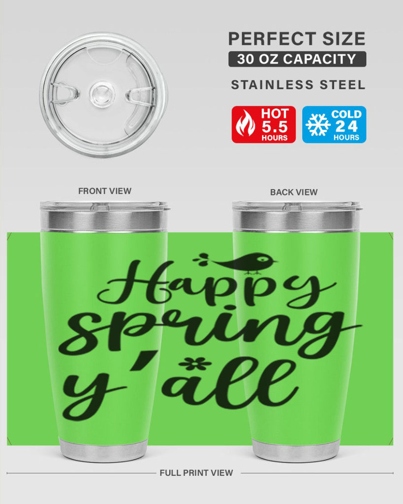 Happy Spring Y'all 167#- spring- Tumbler