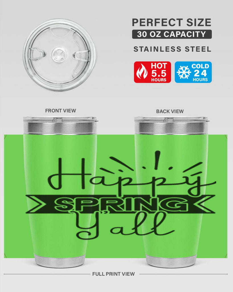 Happy Spring Yall173#- spring- Tumbler