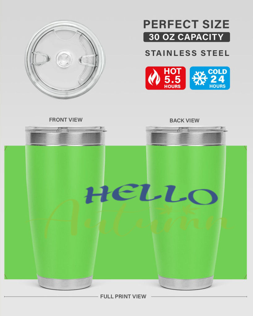 Hello Autumn 271#- fall- Tumbler