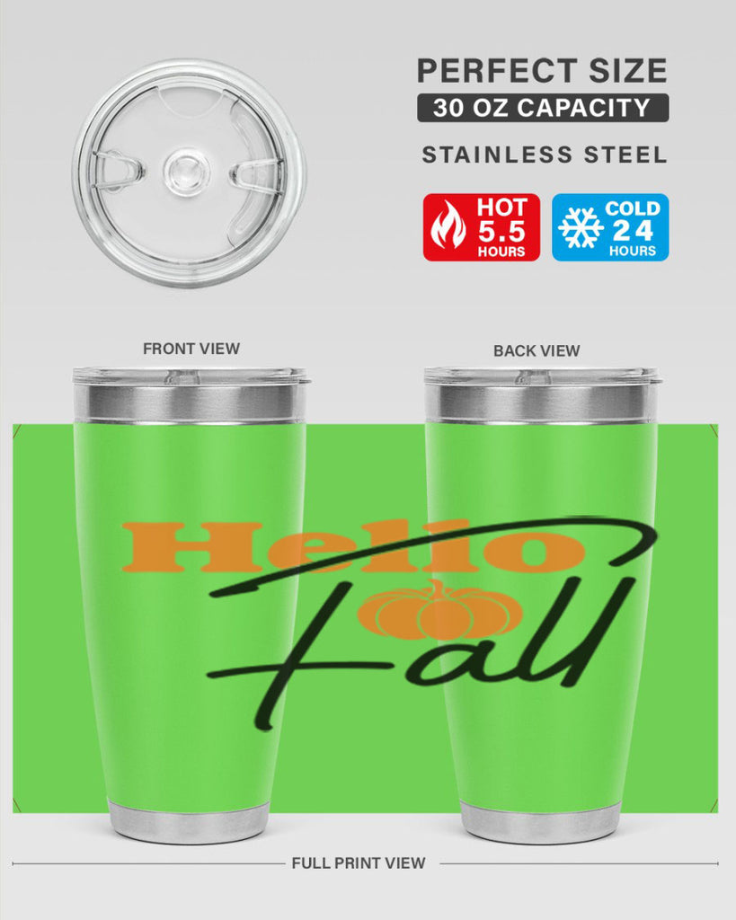 Hello Fall 279#- fall- Tumbler