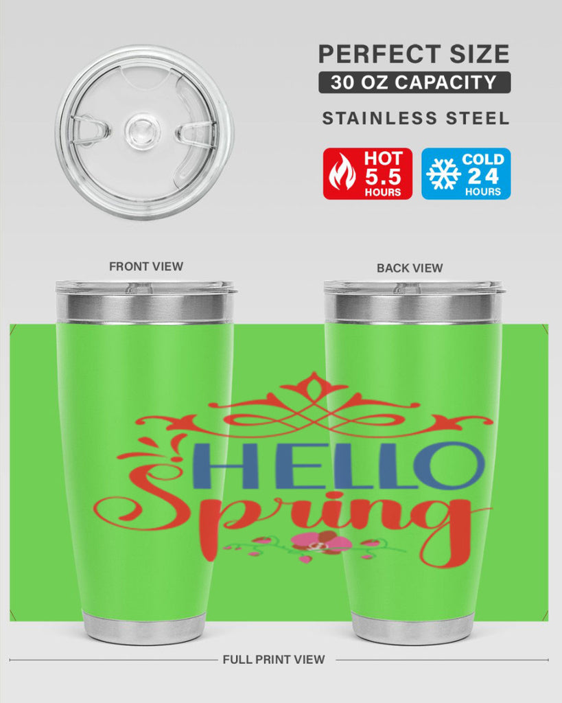 Hello Spring 211#- spring- Tumbler