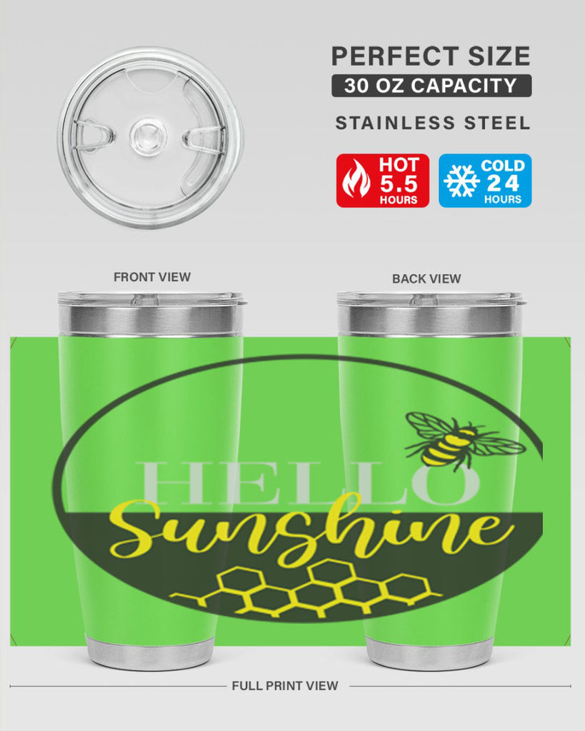 Hello Sunshine and bee216#- spring- Tumbler