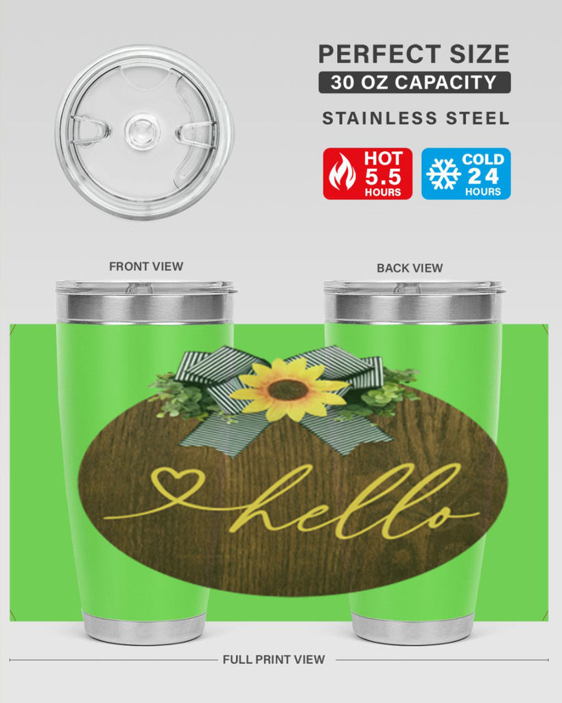 Hello heart Mockup182#- spring- Tumbler
