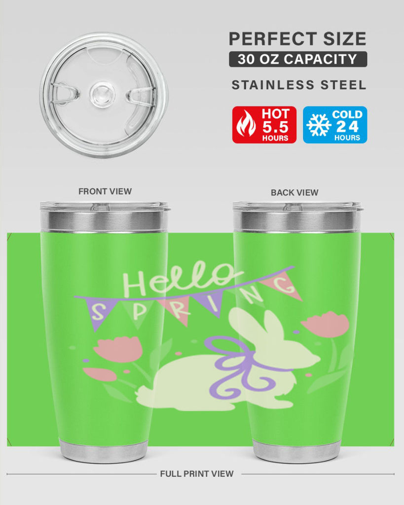Hello spring bunny193#- spring- Tumbler