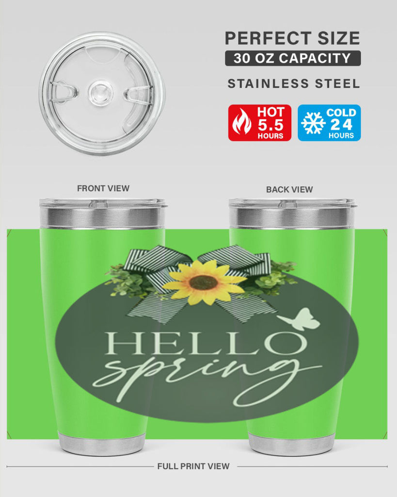 Hello spring butterfly Mockup194#- spring- Tumbler