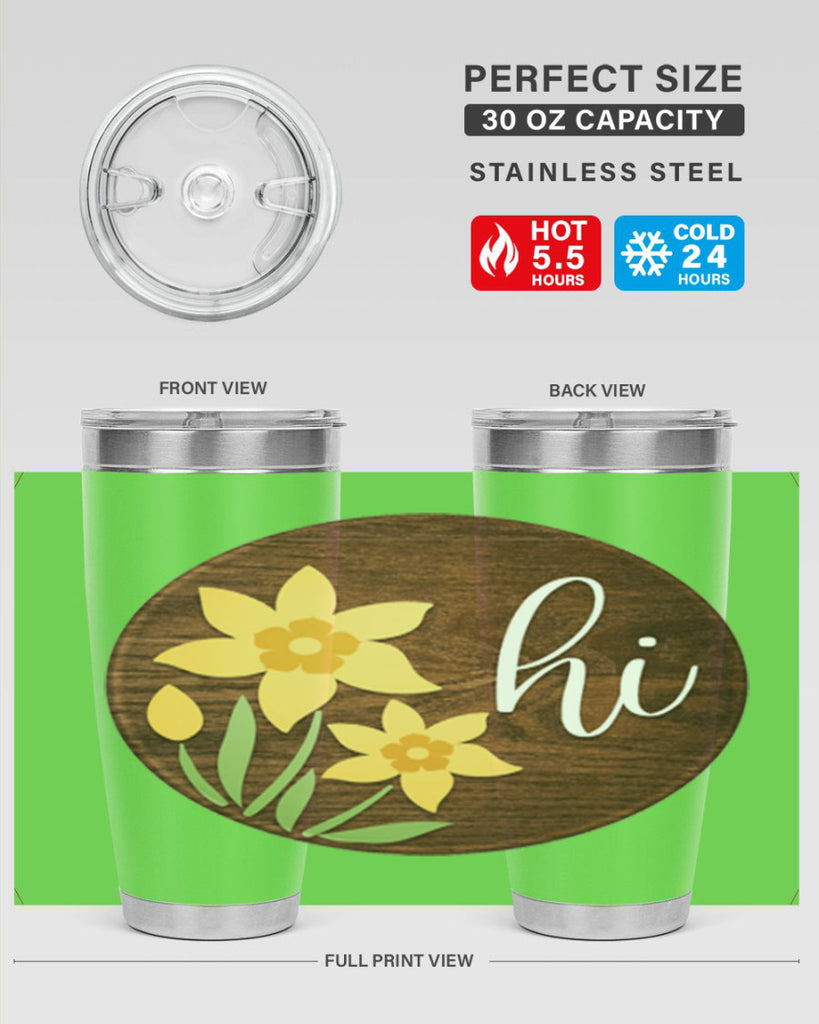Hi daffodil flower Mockup235#- spring- Tumbler