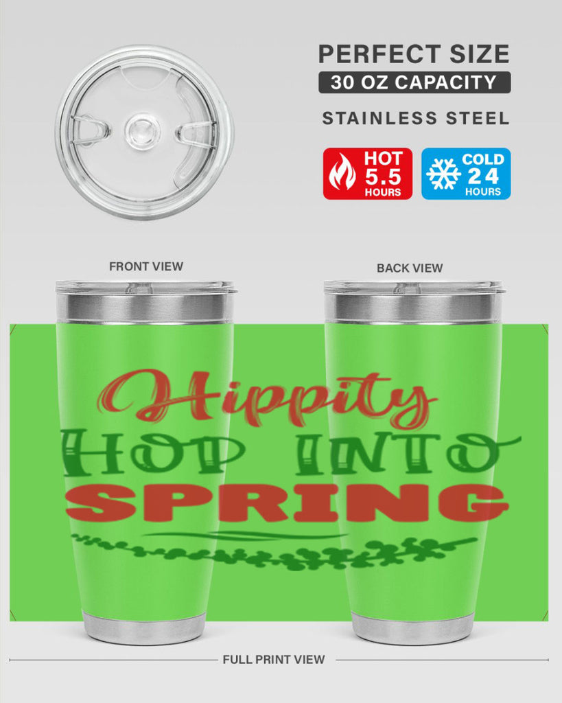 Hippity Hop into Spring 239#- spring- Tumbler