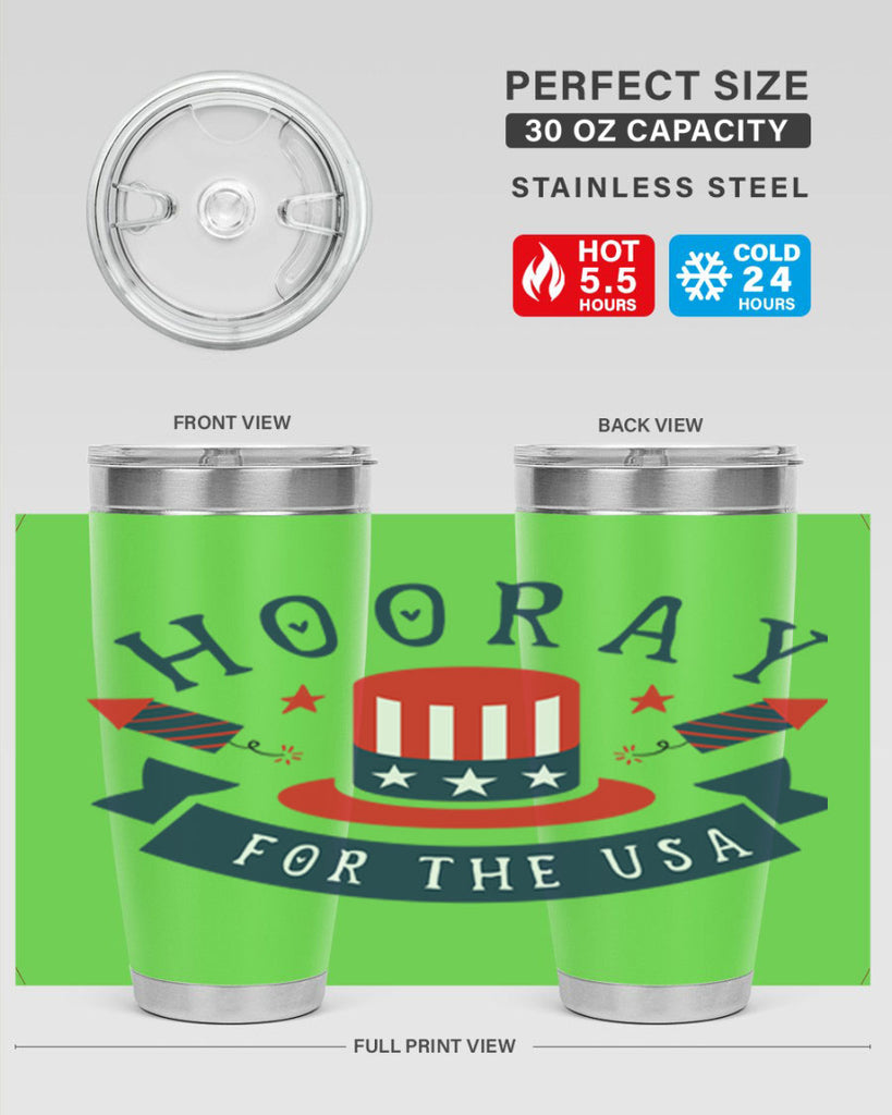Hooray for the usa Style 42#- Fourt Of July- Tumbler