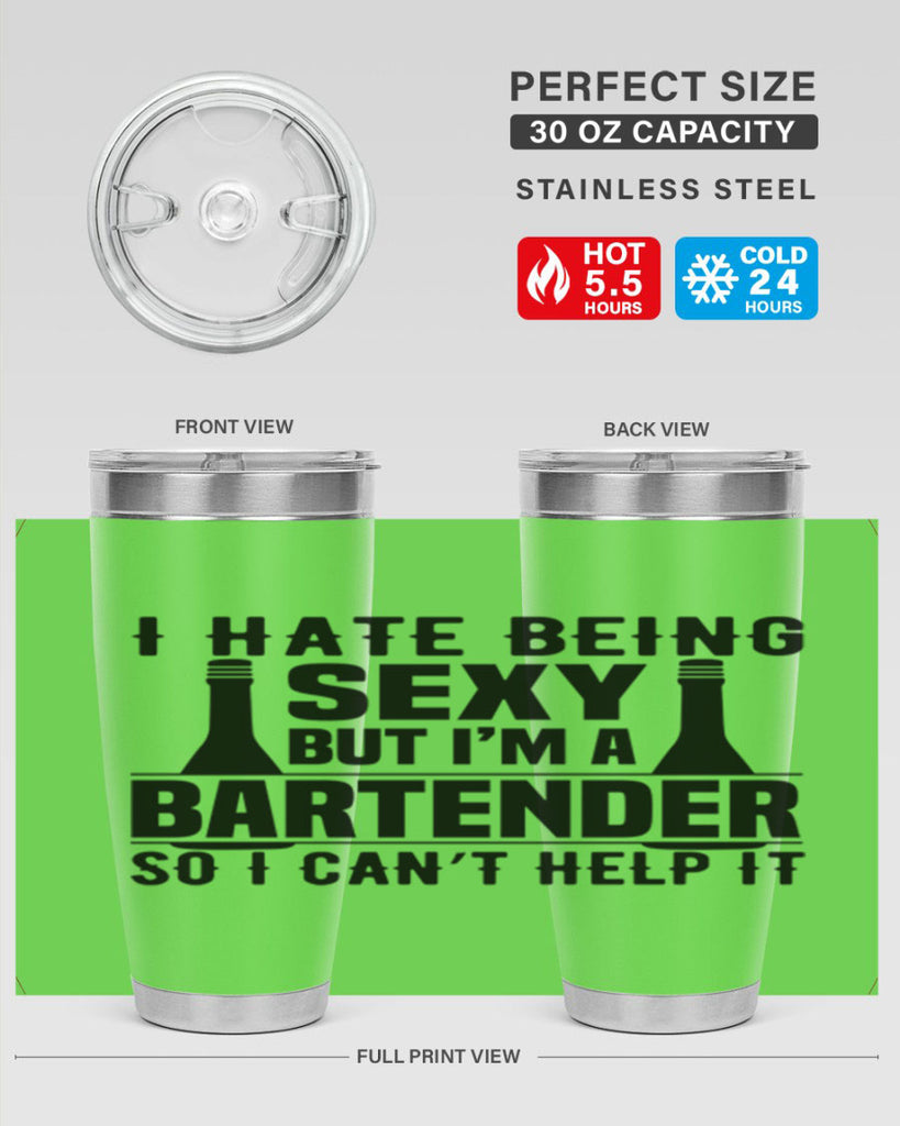 I hate being Style 1#- bartender- tumbler