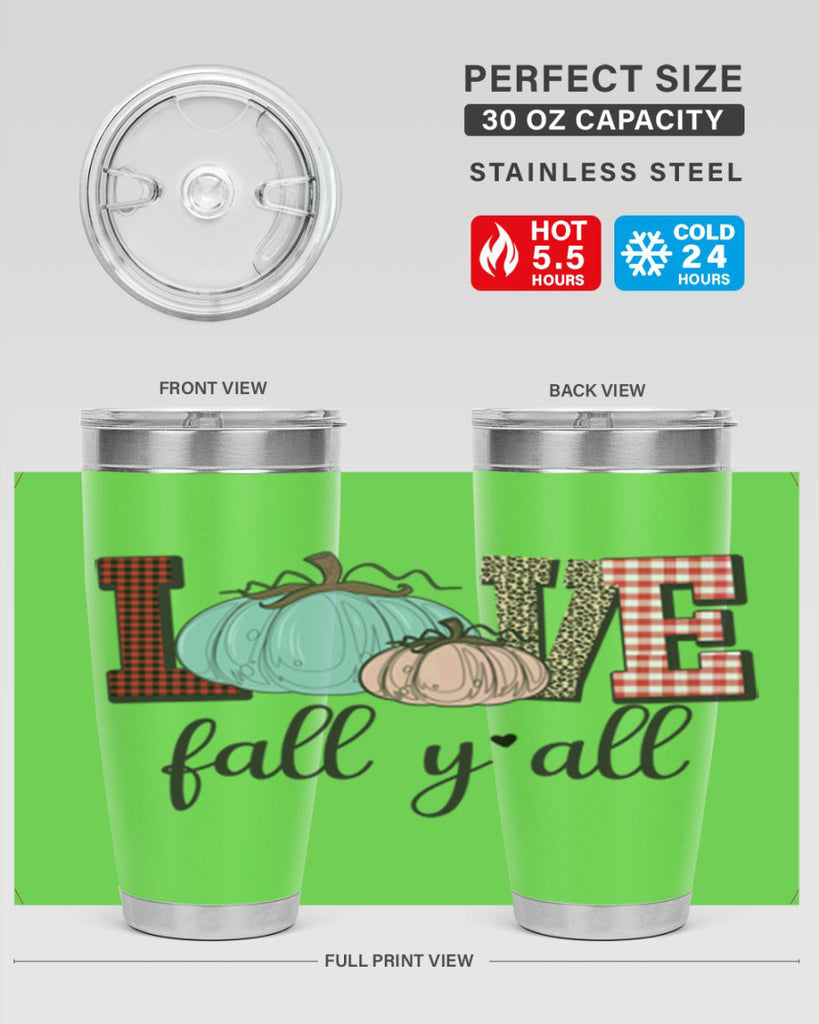 Love Fall Yall 409#- fall- Tumbler