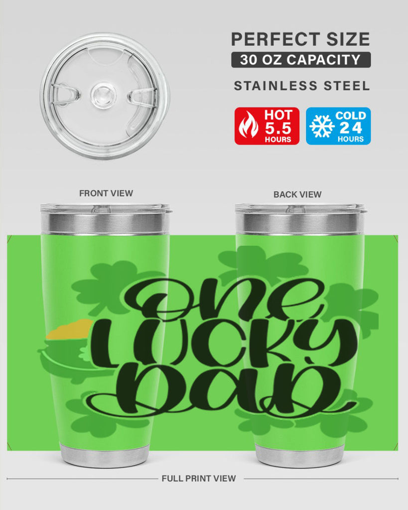 One Lucky Dad Style 43#- St Patricks Day- Tumbler