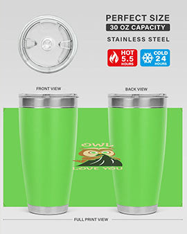 Owl Love You A TurtleRabbit 12#- owl- Tumblers