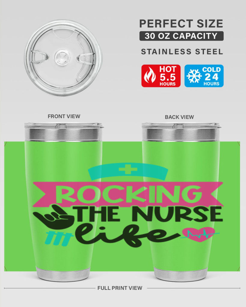 Rocking The Nurse Life Style Style 54#- nurse- tumbler