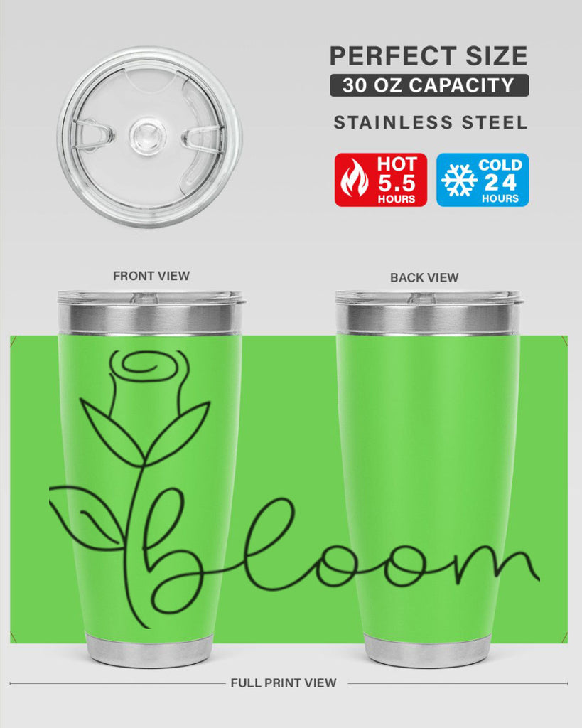 Rosebud line bloom400#- spring- Tumbler