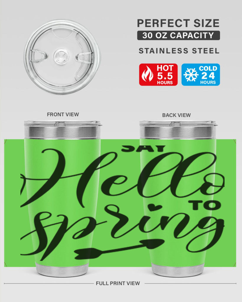 Say Hello to Spring402#- spring- Tumbler