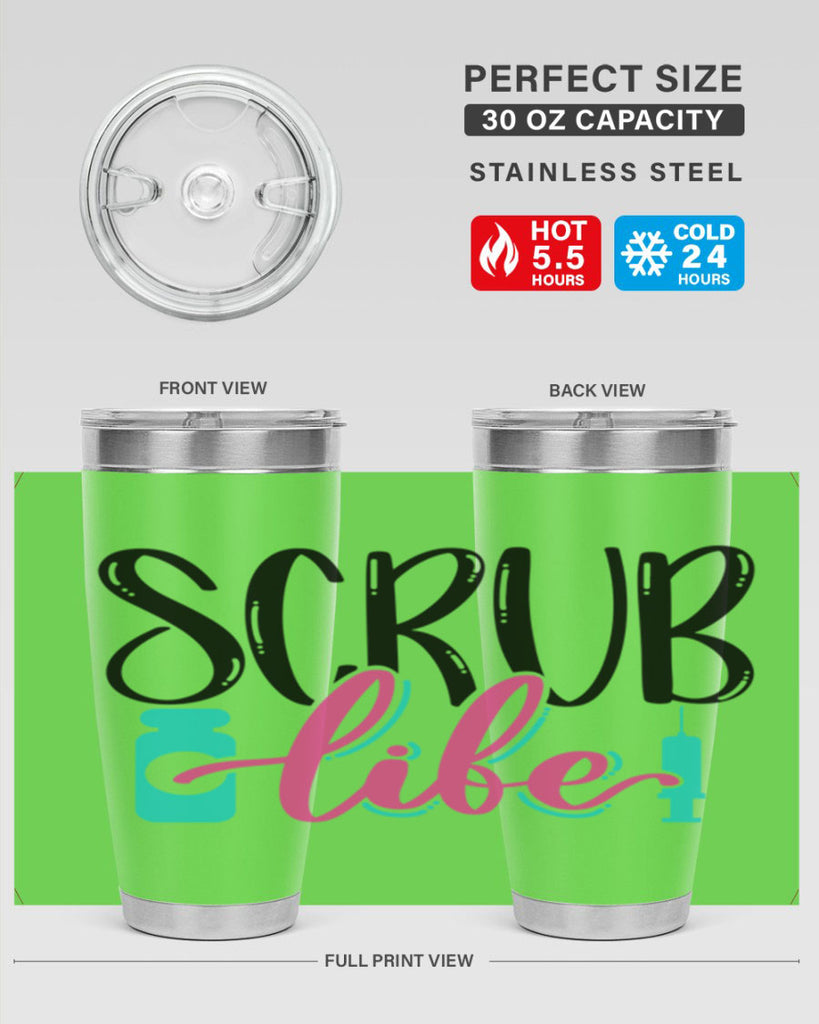 Scrub Life Style Style 46#- nurse- tumbler