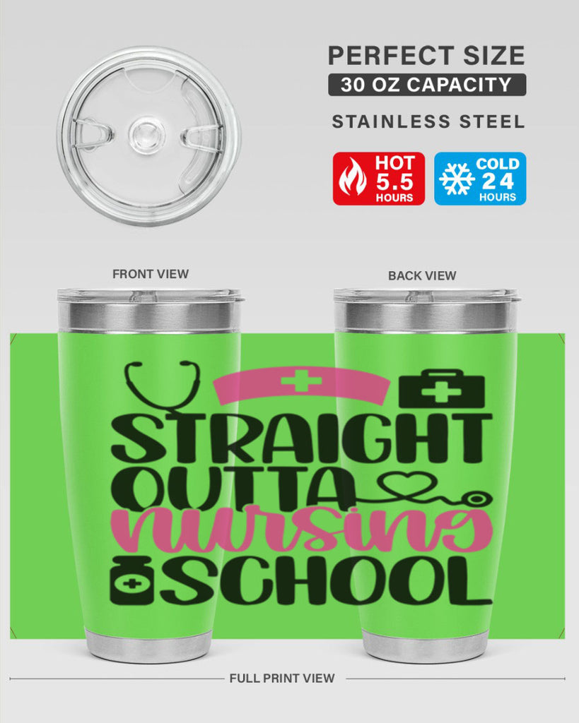 Straight Outta Nursing Style Style 26#- nurse- tumbler