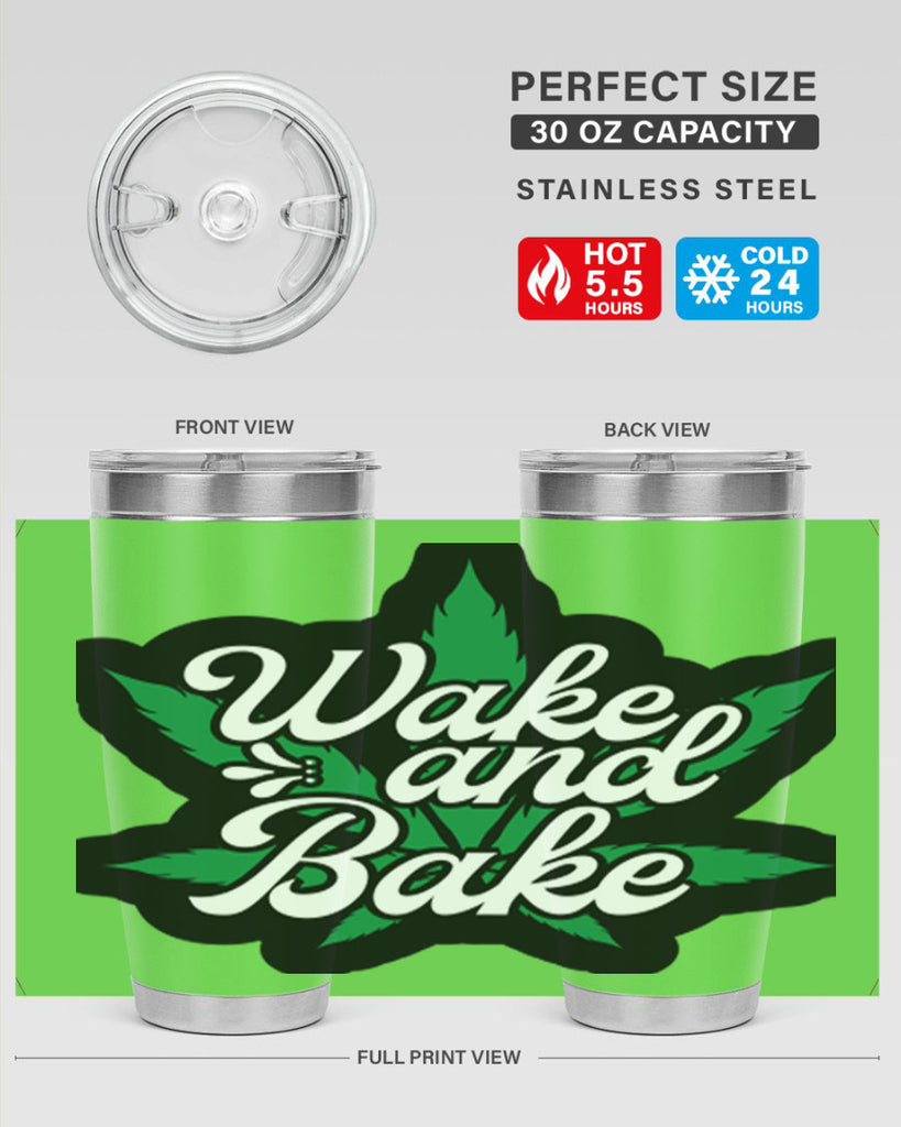 Wake and bake 273#- marijuana- Tumbler