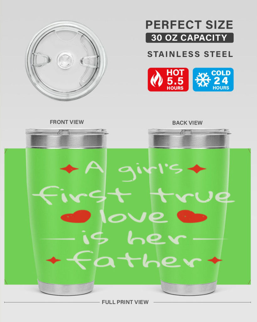 a girl’s first true 116#- fathers day- Tumbler