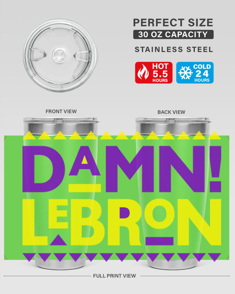 damn lebron 177#- black words phrases- Cotton Tank
