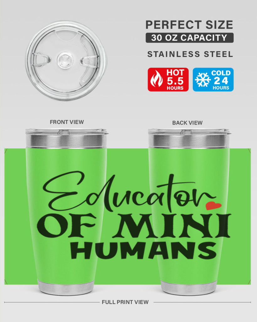 educator of mini humans Style 180#- teacher- tumbler
