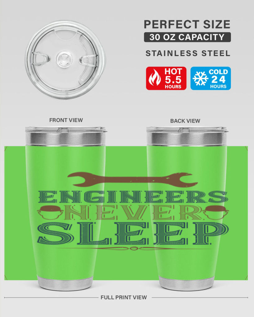 engineers never sleep Style 57#- engineer- tumbler