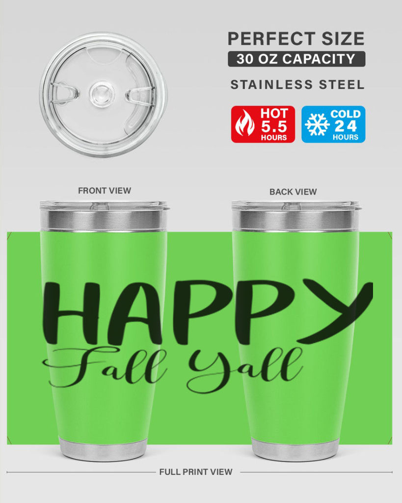 happy fall yall 230#- fall- Tumbler