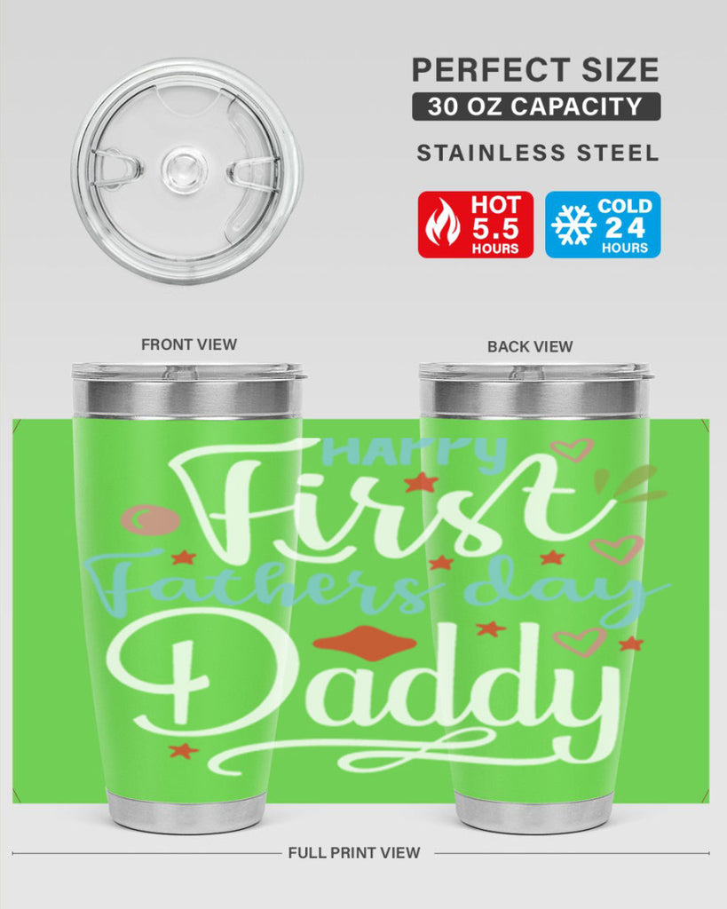 happy first fathers day daddy 89#- fathers day- Tumbler