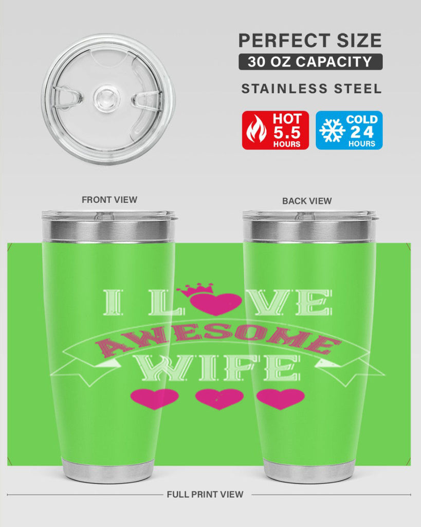 i love awesome wife 57#- valentines day- Tumbler