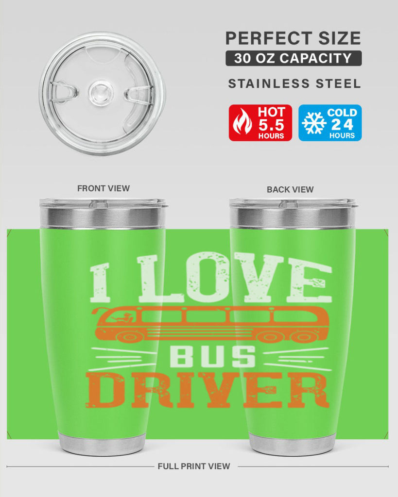 i love bus driver Style 30#- bus driver- tumbler