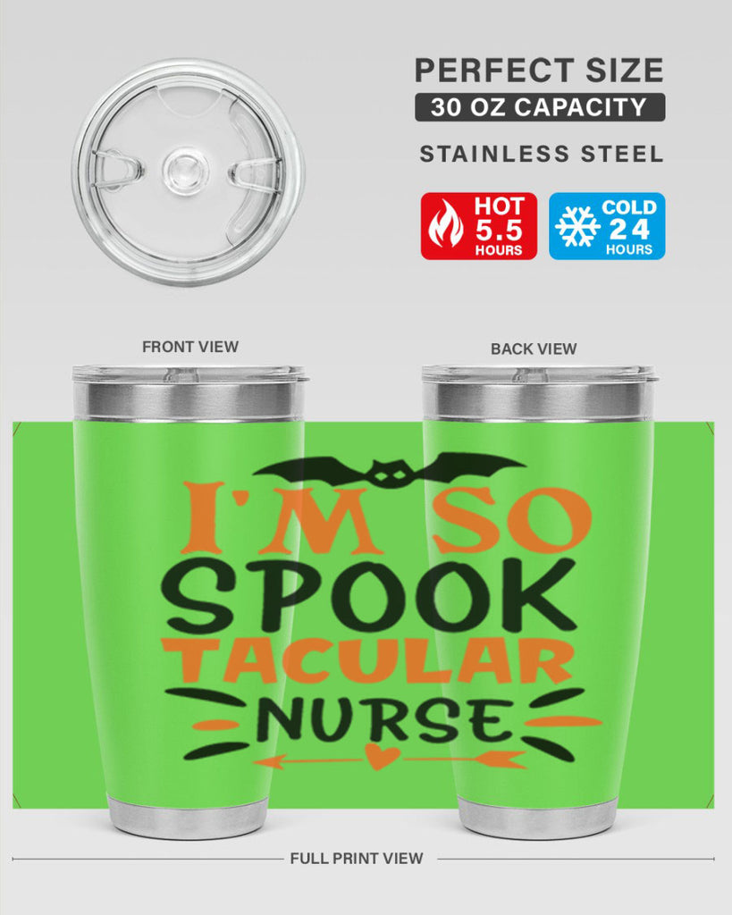 im so spooktacular nurse 111#- halloween- Tumbler