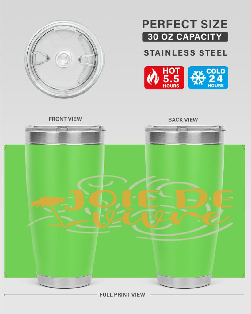 joie de vivre 57#- mardi gras- Tumbler