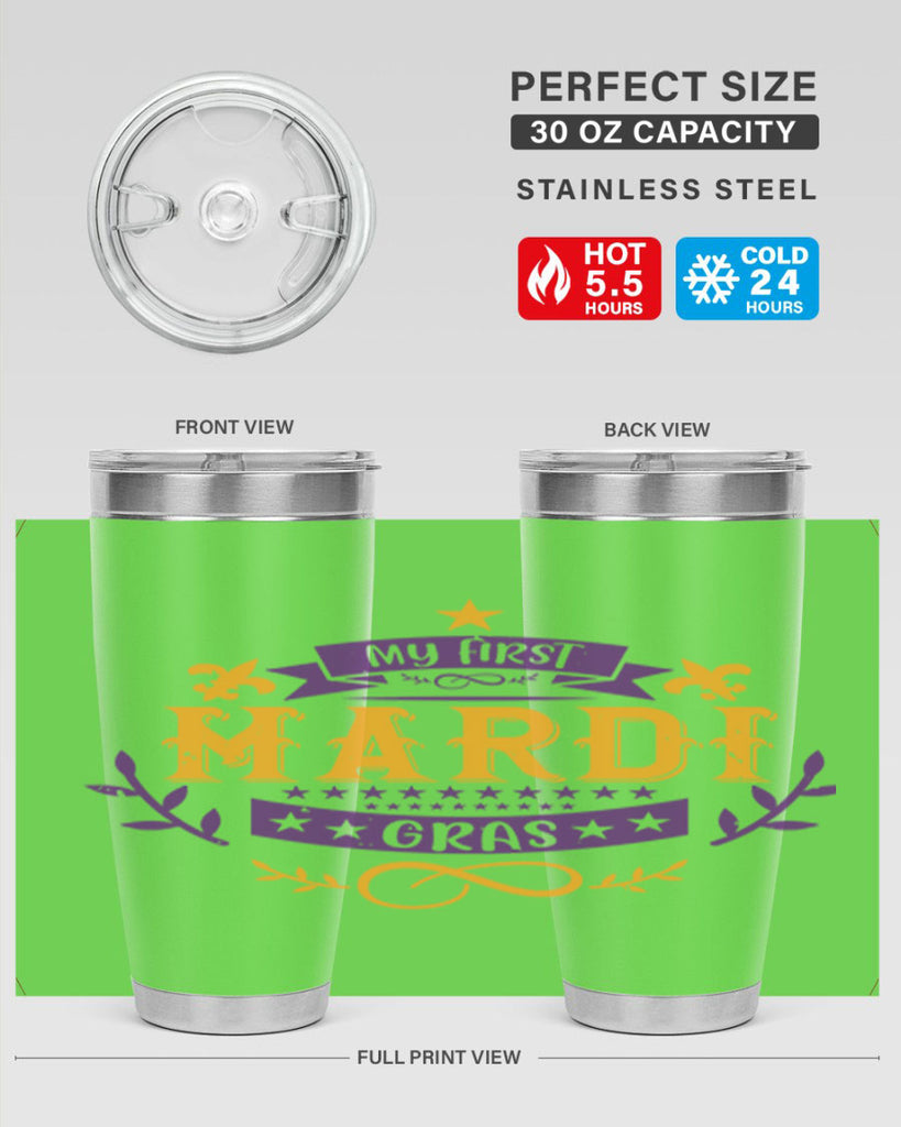 my first mardi gras 44#- mardi gras- Tumbler