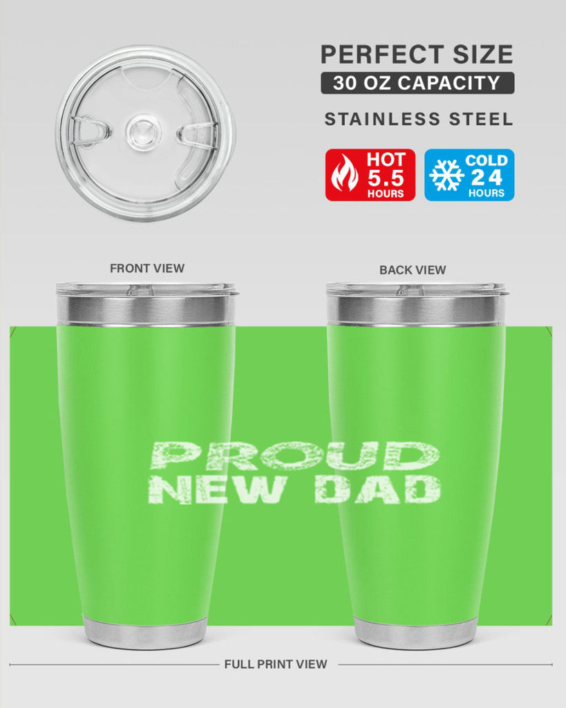 proud new dad 70#- dad- Tumbler
