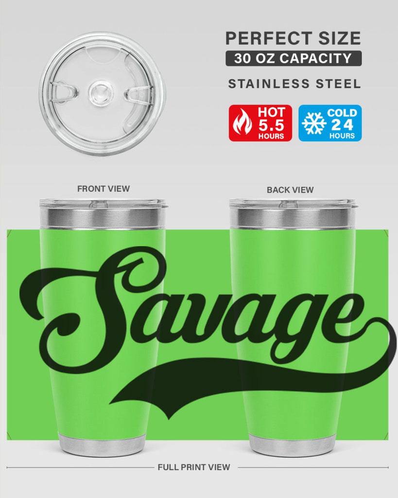 savage script 40#- black words phrases- Cotton Tank