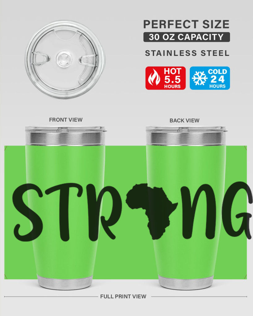 strong africa svg 24#- black words phrases- Cotton Tank