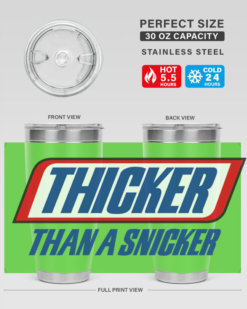 thicker than a snicker 20#- black words phrases- Cotton Tank