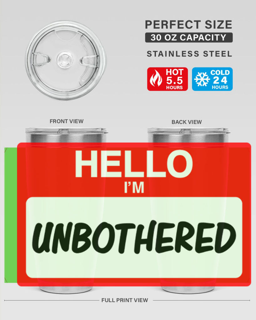 unbothered 14#- black words phrases- Cotton Tank