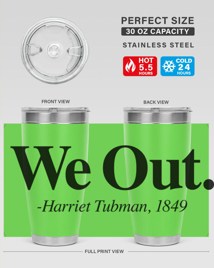 we out harriet tubman 12#- black words phrases- Cotton Tank