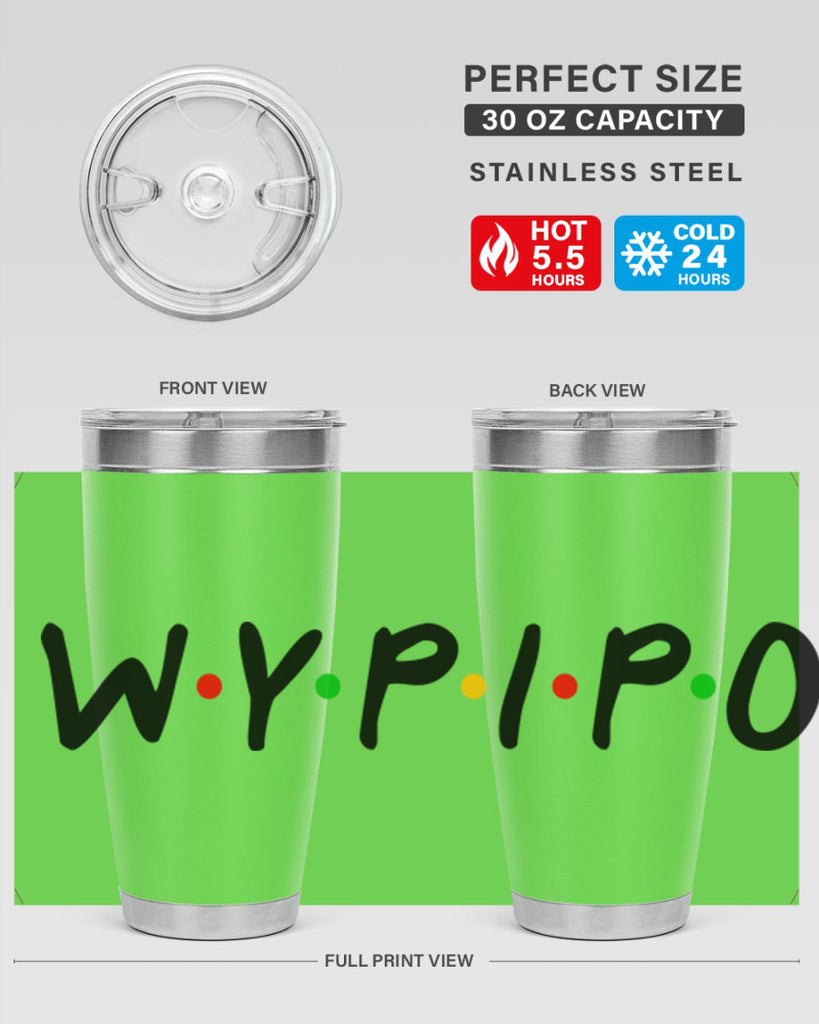 wypipo 7#- black words phrases- Cotton Tank