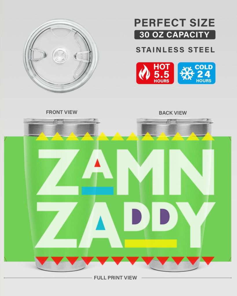 zamn zaddy 1#- black words phrases- Cotton Tank