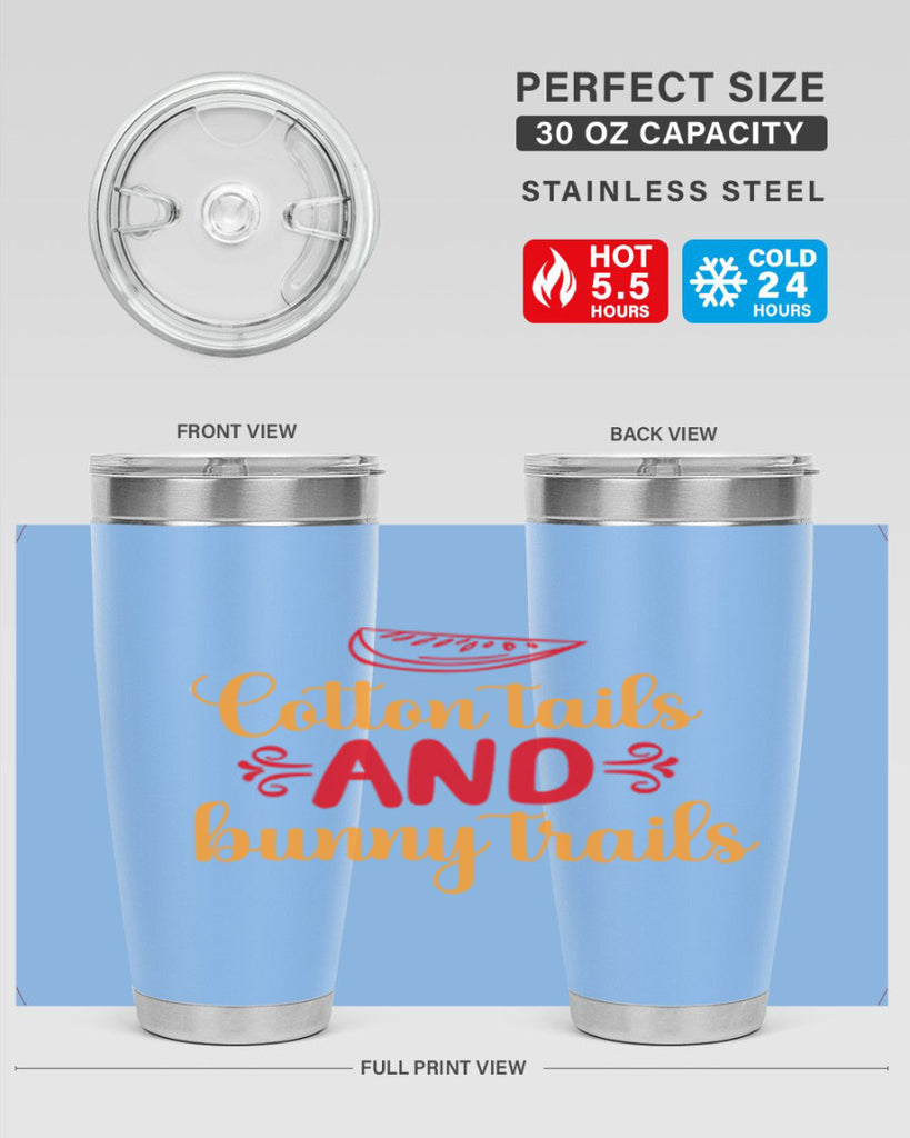 Cotton tails and bunny trails 111#- spring- Tumbler