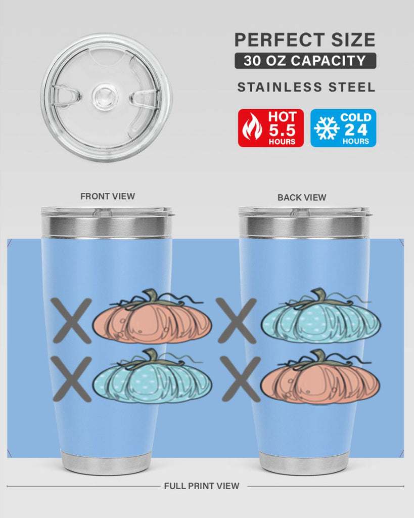 Fall Pumpkin XOXO 129#- fall- Tumbler
