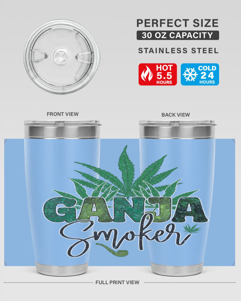 Ganja Smoker Sublimation 89#- marijuana- Tumbler