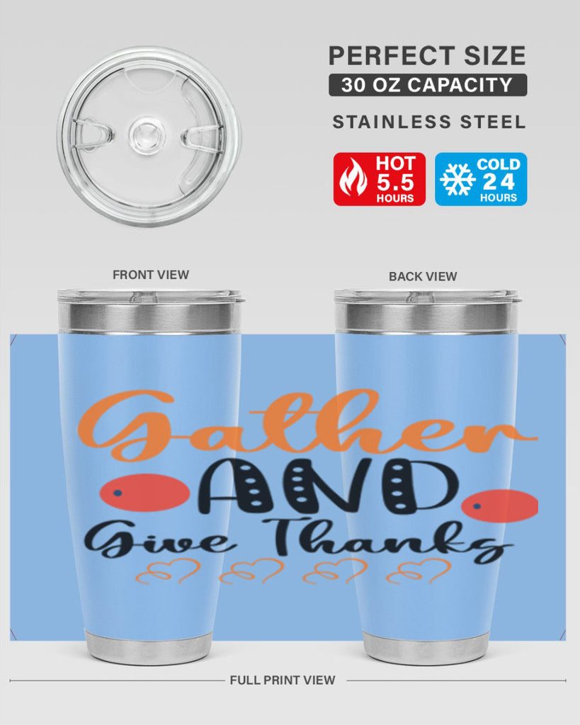 Gather And Give Thanks 188#- fall- Tumbler