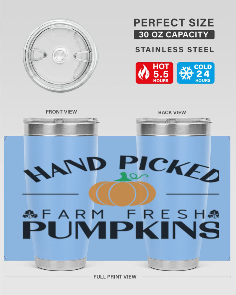 Hand Picked Farm Fresh Pumpkins 215#- fall- Tumbler