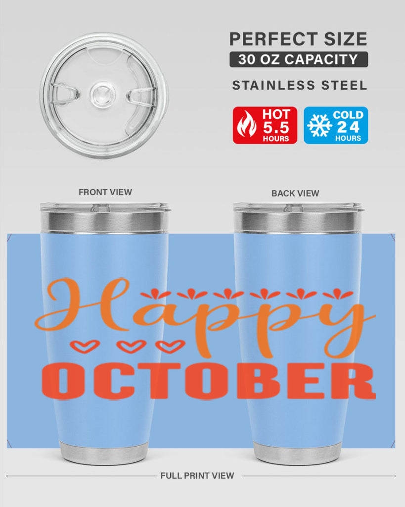 Happy October Design 237#- fall- Tumbler