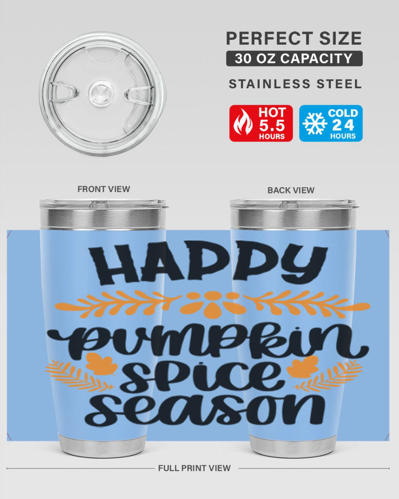 Happy Pumpkin Spice Season 492#- fall- Tumbler